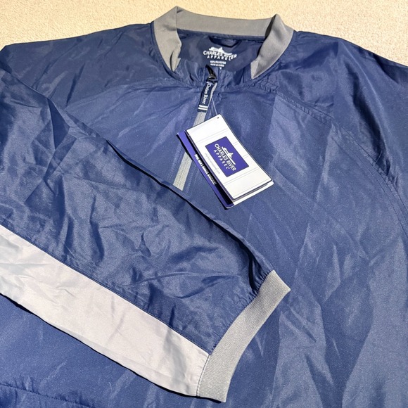 Charles River Apparel Other - Charles River Apparel Pullover Windbreaker Bunker Windshirt Mens XL Navy Golf